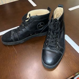 Mens Christian louboutin Flat Calf Shoes + Mens Christian louboutin Velvet